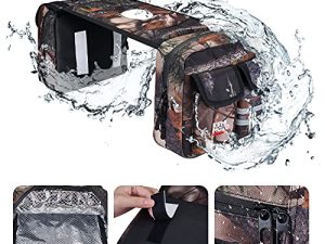 kemimoto ATV Tank Bag Waterproof W/Cooler Motorcycle Saddle Bag Compatible with Sportsman Scrambler Foreman Rancher Snowmobile Bicycle