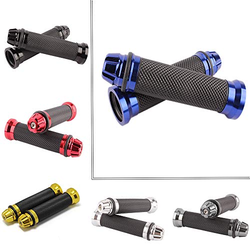 7/8" Motorcycle Hand Grips with Bar End Cap 7/8" Motorcycle Hand Grips with Bar End Cap