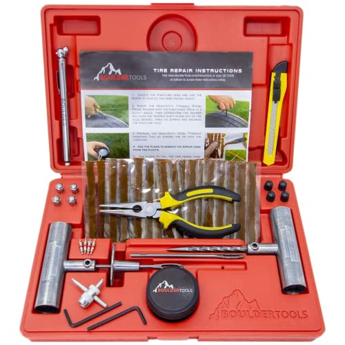 Boulder Tools - Heavy Duty Tire Repair Kit for Car Boulder Tools - Heavy Duty Tire Repair Kit for Car