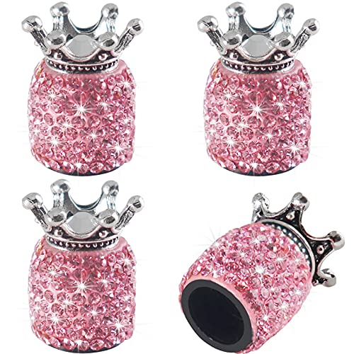 Sikawai Crown Bling Valve Stem Caps Tire Caps Sparkling Handmade Crystal Rhinestone Universal Car Tire Valve Caps Chrome Sikawai Crown Bling Valve Stem Caps Tire Caps Sparkling Handmade Crystal Rhinestone Universal Car Tire Valve Caps Chrome