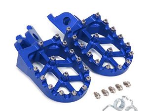 Motorcycle Foot Pegs Footpegs Footrest Pedals Foot rests For CR125R CR250R CRF150R CRF450X CRF250L CRF250RALLY KX250F KX450F KLX450R Motorcycle Dirt Bike Blue
