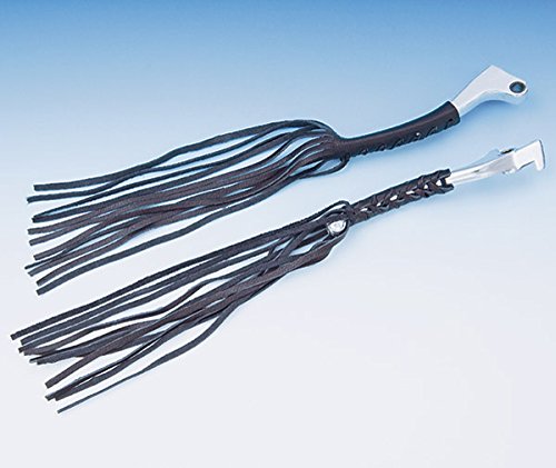 black Leather Motorcycle Clutch Brake Lever Covers with Fringes Black Genuine Leather black Leather Motorcycle Clutch Brake Lever Covers with Fringes Black Genuine Leather