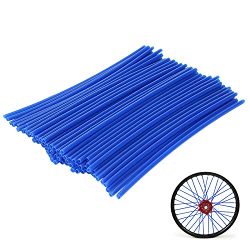 72Pcs Universal Spoke Skins Cover - Ovelur Wheel Spoke Wraps Skins Pipe Trim Decoration Protector For Motorcycle Dirt Bike Yamaha Harley Suzuki(Blue) 72Pcs Universal Spoke Skins Cover - Ovelur Wheel Spoke Wraps Skins Pipe Trim Decoration Protector For Motorcycle Dirt Bike Yamaha Harley Suzuki(Blue)
