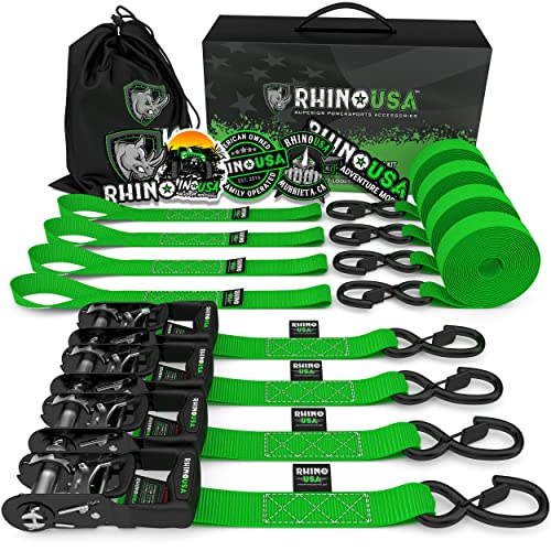RHINO USA Ratchet Straps Tie Down Kit RHINO USA Ratchet Straps Tie Down Kit