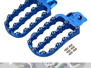 NICECNC Rally Style Wide Rider Motorcycle Foot Pegs Pedal Footsteps Compatible with Husqvarna 701 Enduro/701 Supermoto 2016-2022 2017 2018 2019 2020 2021