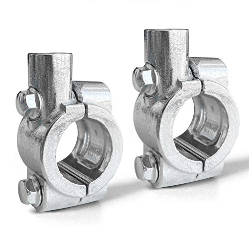Motorcycle 1" 25mm Handlebar Mirror Mount Holder Clamp Adaptor 10mm Thread For Motorcycles ATV Scooter Silver(Pack of 2) Motorcycle 1" 25mm Handlebar Mirror Mount Holder Clamp Adaptor 10mm Thread For Motorcycles ATV Scooter Silver(Pack of 2)