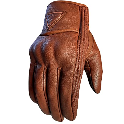 Jackets 4 Bikes Men's Premium Leather Street Motorcycle Protective Cruiser Biker Gel Gloves Tan S Jackets 4 Bikes Men's Premium Leather Street Motorcycle Protective Cruiser Biker Gel Gloves Tan S