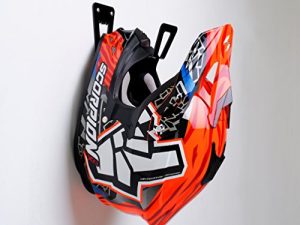 BESTUNT Motorcycle Helmet Holder - Shelf Hanger Storage Rack | Mount on Wall Accessories | Black