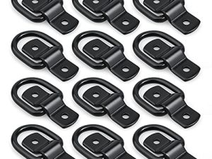 EXCELFU 12 Pack D-Ring Tie Downs