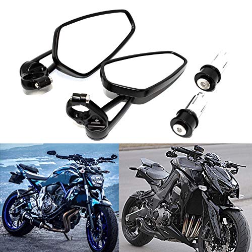 Rich Choices Universal Black Motorcycle 22mm 7/8'' Bar end Rear View Mirrors GROM MSX125 CB500F Z125 pro Z650 Z750 Z800 Z900 MT-03 MT-07 FZ-07 MT-09 FZ-09 MT-10 FZ-10 MT-25 FZ6 FZ8 FZ6R SV650 SV1000 Rich Choices Universal Black Motorcycle 22mm 7/8'' Bar end Rear View Mirrors GROM MSX125 CB500F Z125 pro Z650 Z750 Z800 Z900 MT-03 MT-07 FZ-07 MT-09 FZ-09 MT-10 FZ-10 MT-25 FZ6 FZ8 FZ6R SV650 SV1000