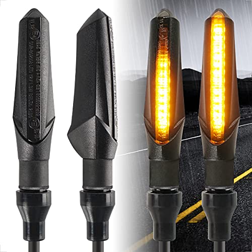 evermotor 4 Pieces Universal Mini LED Motorcycle Turn Signals Lights Running Light Indicators E-MARK Flowing Turn Signal Lights Waterproof IP67 evermotor 4 Pieces Universal Mini LED Motorcycle Turn Signals Lights Running Light Indicators E-MARK Flowing Turn Signal Lights Waterproof IP67