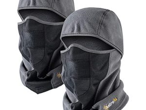 AstroAI Balaclava Ski Mask 2 Pack Winter Fleece Thermal Face Mask Cover for Men Women Warmer Windproof Breathable