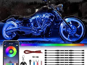 SHINIGHT 10 Pcs Motorcycle LED Light Kits
