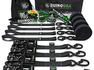 RHINO USA Ratchet Straps Tie Down Kit