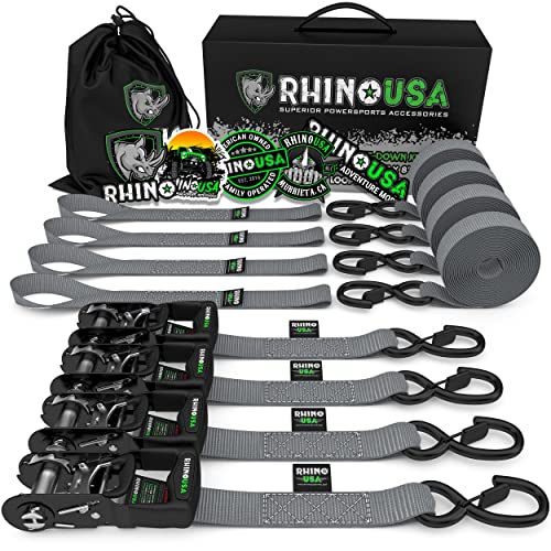 RHINO USA Ratchet Straps Tie Down Kit RHINO USA Ratchet Straps Tie Down Kit