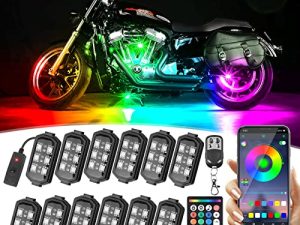 Chipcolor 12 Pcs Motorcycle LED Light Kit