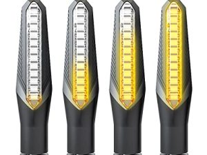 4PCS Motorcycle Indicators Flowing Turn Signal Lights