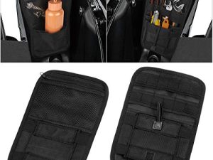 Motorcycle Internal Saddle Bags Organizer Storage Pouch Small Tools HardbagsTools Bags 1 Pair (Black)