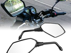 OKSTNO Heavy Duty Motorcycle Rear View Side Mirrors-10mm Clockwise Threaded Mounting Bolt-Fits for Kawasaki
