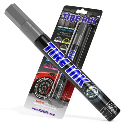 Tire Ink | Paint Pen for Car Tires | Permanent and Waterproof | Carwash Safe (1 Pen Tire Ink | Paint Pen for Car Tires | Permanent and Waterproof | Carwash Safe (1 Pen