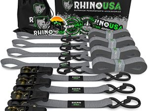 Rhino USA Ratchet Tie Down Straps (4PK) - 1