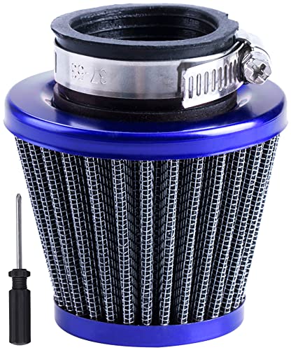 CNCMOTOK 38mm Air Filter For 90cc 110cc 125cc Dirt Pit Bike Chinese GY6 50cc QMB139 Moped Scooter Off Road Motorcycle ATV Quad XR50 CRF50 CRF70 XR CRF KLX Apollo SSR Lifan Engine Parts (Blue) CNCMOTOK 38mm Air Filter For 90cc 110cc 125cc Dirt Pit Bike Chinese GY6 50cc QMB139 Moped Scooter Off Road Motorcycle ATV Quad XR50 CRF50 CRF70 XR CRF KLX Apollo SSR Lifan Engine Parts (Blue)