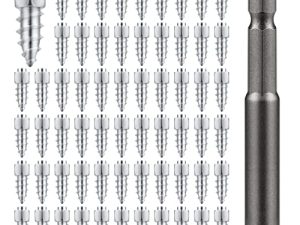 BOXOB Screw in Tire Studs 12 mm 100 Pieces