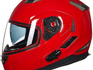 ILM Bluetooth Integrated Modular Flip up Full Face Motorcycle Helmet Sun Shield Mp3 Intercom Model 953 (S