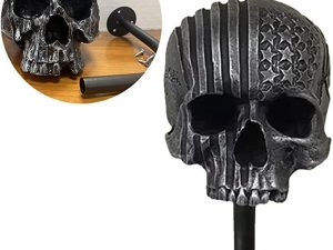 Z&y GLAa Skull Helmet Holder Motorcycle Rack