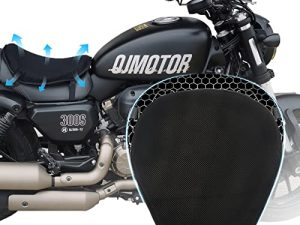 Universal Motorcycle Seat Cushion Newest Jelly Gel Material 3D Honeycomb Shock Absorbing Seat Pad with Motorcycle Seat Cover