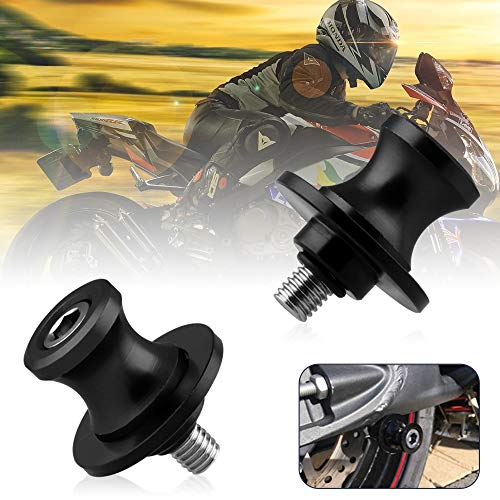 Sporacingrts 2pcs M8X1.5 Motorcycle Swing Arm Spools Sliders CNC Swing Arm Stand Screw Compatible with Suzuki GSXR 600 750 1000 Kawasaki Z800 Z900 Z1000 B- Rey TL1000 DL650 SV650/1000 (Black) Sporacingrts 2pcs M8X1.5 Motorcycle Swing Arm Spools Sliders CNC Swing Arm Stand Screw Compatible with Suzuki GSXR 600 750 1000 Kawasaki Z800 Z900 Z1000 B- Rey TL1000 DL650 SV650/1000 (Black)