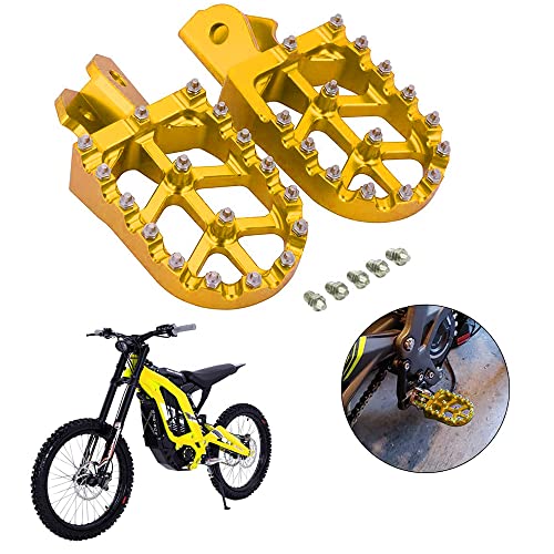 Dirt Bike Foot Pegs Motorcycle Footpegs Foot Pedals Rests CNC For Sur Ron Light Bee S/X Segway X260 X160 CRF150F 2003-2019 CRF230F 2003-2019 Gold Dirt Bike Foot Pegs Motorcycle Footpegs Foot Pedals Rests CNC For Sur Ron Light Bee S/X Segway X260 X160 CRF150F 2003-2019 CRF230F 2003-2019 Gold