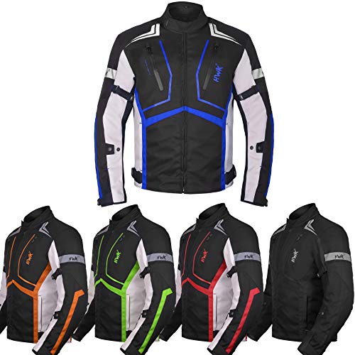 Motorcycle Jacket For Men Textile Motorbike Dualsport Enduro Motocross Racing Biker Riding CE Armored Waterproof All-Weather (Blue Motorcycle Jacket For Men Textile Motorbike Dualsport Enduro Motocross Racing Biker Riding CE Armored Waterproof All-Weather (Blue
