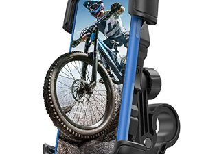 LISEN Bike Phone Mount [Military-Grade Protection] Stable [Triple Security] Handlebar Cell Phone Holder for Bike Bicycle Motorcycle Universal Bike Mount for iPhone 14 13 12 Pro Galaxy S22 S21 & More