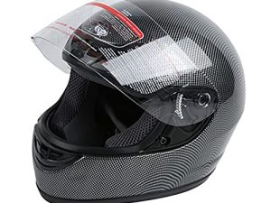 TCT-MOTORPARTS DOT Adult Helmet Full Face Black/Pink Butterfly White/Matte Gloss Black Star Carbon Fiber Dual Visor 3/4 Open Face Sun Shield Scooter Street Dirt Bike Helmet S~XX