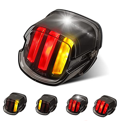 QUASCO Led Taillights Smoked Brake Tail Light with Turn Signal Compatible with Harley Road King Electra Glide Road Glide Softail Fatboy Night Sportster QUASCO Led Taillights Smoked Brake Tail Light with Turn Signal Compatible with Harley Road King Electra Glide Road Glide Softail Fatboy Night Sportster