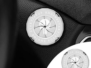 Ajxn 1 Piece Car Push to Start Zinc Alloy Button Cover