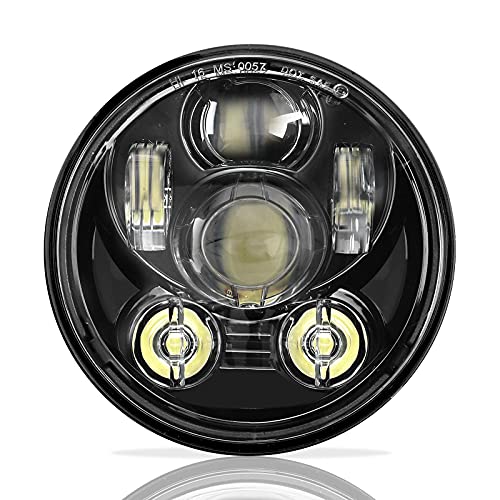 SUNPIE Bright 5-3/4 5.75 inch Black LED Headlight Compatible with H_arley Motorcycles XL883/XL1200 Glide Deuce Street 500/Street 750 IP67 Waterproof 6000K White Aluminum Metal Headlights Replacements SUNPIE Bright 5-3/4 5.75 inch Black LED Headlight Compatible with H_arley Motorcycles XL883/XL1200 Glide Deuce Street 500/Street 750 IP67 Waterproof 6000K White Aluminum Metal Headlights Replacements