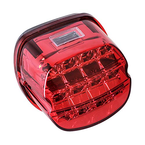 NTHREEAUTO Red LED Rear Tail Lights Motorcycle Taillights Brake Running Compatible with Harley Touring Dyna Road King Electra Glide Street Bob NTHREEAUTO Red LED Rear Tail Lights Motorcycle Taillights Brake Running Compatible with Harley Touring Dyna Road King Electra Glide Street Bob