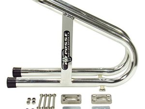 Pit Posse 11-018 Motorcycle Universal Removable Wheel Chock - Chrome Color - 5 Year Warranty (3 1/2" Wide)- Motorcycle Accessories - Easy-to-Install