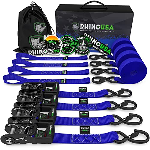 RHINO USA Ratchet Straps Tie Down Kit RHINO USA Ratchet Straps Tie Down Kit