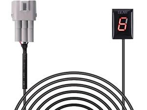 IDEA Waterproof Motorcycle Gear Indicator Plug & play Red LED Display for Suzuki (Red)