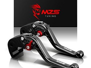 MZS Black Motorcycle Brake Clutch Levers Adjustable Short CNC Compatible with CBR650R CB650R 2019-2021 | CBR650F 2014-2019 | CB650F 2014-2020 | NC750S NC750X 2016-2021