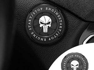 Ajxn 1 Piece Car Push to Start Zinc Alloy Button Cover