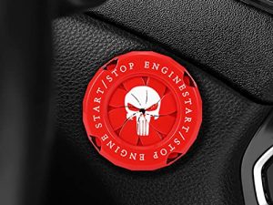 Ajxn 1 Piece Car Push to Start Zinc Alloy Button Cover