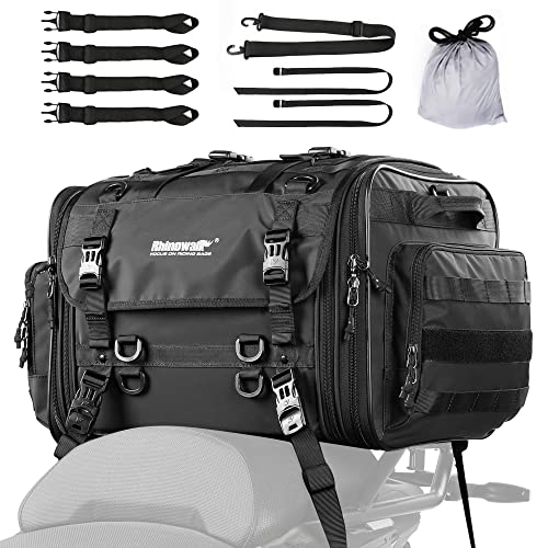 Rhinowalk Motorcycle Tail Bag 40-60L Motorcycle Rear Seat Bag Rhinowalk Motorcycle Tail Bag 40-60L Motorcycle Rear Seat Bag