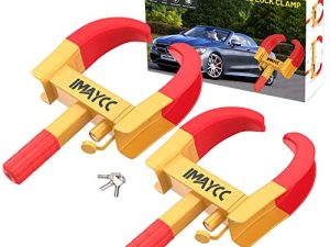 IMAYCC Wheel Lock clamp 2 Packs Heavy Duty Trailer Wheel Lock