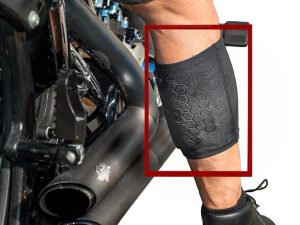 BurnJacket motorcycle exhaust pipe burn protective sleeve leg guard